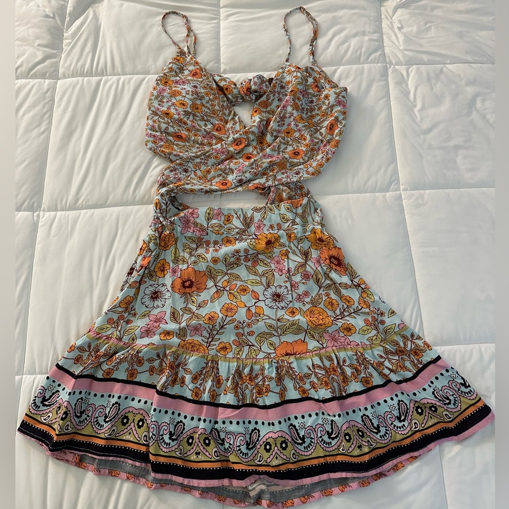 Maaji Florentina floral mini dress, medium, like new